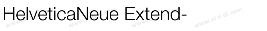 HelveticaNeue Extend字体转换